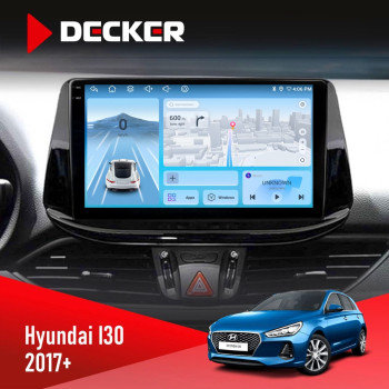 Штатна магнітола Hyundai i30 2017  Decker D9-010 6x128 DSP 4G 2K