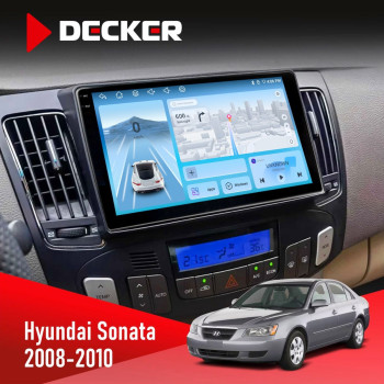 Штатна магнітола Hyundai Sonata 2008-2010 Climate Decker D9-010 6x128 DSP 4G 2K