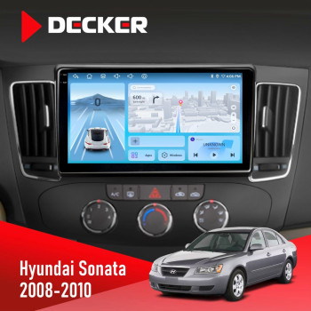 Штатна магнітола Hyundai Sonata 2008-2010 Decker D9-010 6x128 DSP 4G 2K