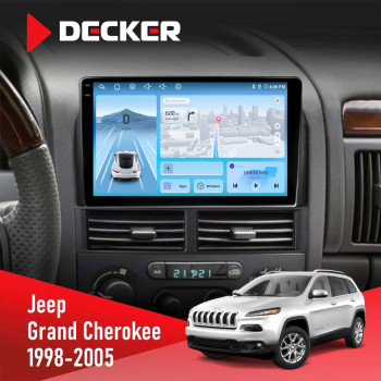 Штатная магнитола Jeep Grand Cheroke 1998-2005 Decker D9-010 6x128 DSP 4G 2K