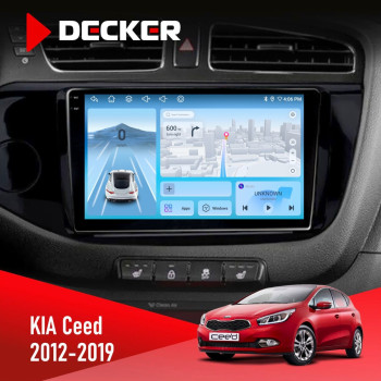 Штатная магнитола KIA Ceed 2012-2019 Decker D9-010 6x128 DSP 4G 2K