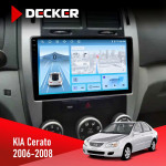 Штатная магнитола KIA Cerato 2006-2008 Conditioner Decker D9-010 6x128 DSP 4G 2K