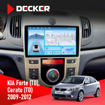 Штатна магнітола KIA Cerato (TD) 2009-2012 Climate Decker D9-010 6x128 DSP 4G 2K