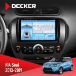 Штатна магнітола KIA Soul 2013-2019 Decker D9-010 6x128 DSP 4G 2K