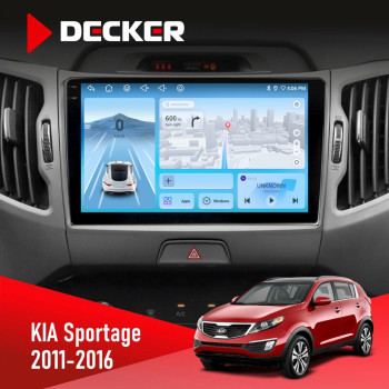 Штатная магнитола KIA Sportage 3 2011-2016 CAN Decker D9-010 6x128 DSP 4G 2K