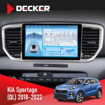 Штатная магнитола Kia Sportage 4 QL 2016-2018 CAN Decker D9-010 6x128 DSP 4G 2K