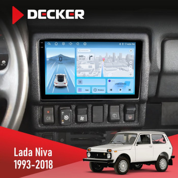Штатна магнітола Lada Niva 1993-2018 Decker D9-010 6x128 DSP 4G 2K