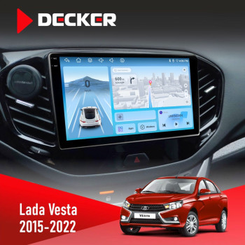Штатна магнітола Lada Vesta 2015-2022 Decker D9-010 6x128 DSP 4G 2K
