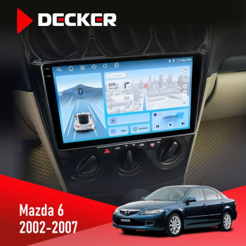 Штатна магнітола Mazda 6 2002-2007 Decker D9-010 6x128 DSP 4G 2K