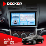 Штатная магнитола Mazda 6 GH 2007-2012 Decker D9-010 6x128 DSP 4G 2K