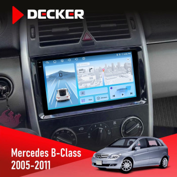 Штатная магнитола Mercedes-Benz B-Class (W245) 2005-2011 Decker D9-010 6x128 DSP 4G 2K