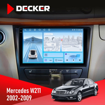 Штатна магнітола Mercedes-Benz E-Class (W211) 2002-2009 AMP Decker D9-010 6x128 DSP 4G 2K