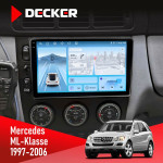 Штатна магнітола Mercedes-Benz ML-Class (W163) 1997-2006 Decker D9-010 6x128 DSP 4G 2K