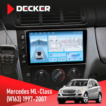 Штатна магнітола Mercedes-Benz ML-Class (W163) 1997-2006 Decker D9-010 6x128 DSP 4G 2K