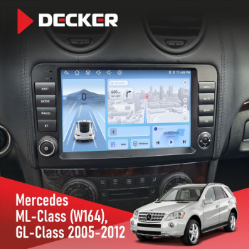 Штатна магнітола Mercedes-Benz ML-Class (W164) 2005-2011 Decker D9-010 6x128 DSP 4G 2K