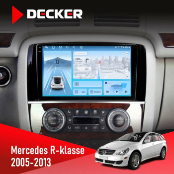 Штатна магнітола Mercedes-Benz R-Class (W251) 2005-2013 AMP Decker D9-010 6x128 DSP 4G 2K
