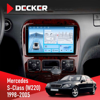 Штатна магнітола Mercedes-Benz S-Class (W220) 1998-2005 Decker D9-010 6x128 DSP 4G 2K