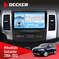 Штатная магнитола Mitsubishi Outlander XL 2006-2012 AMP Decker D9-010 6x128 DSP 4G 2K