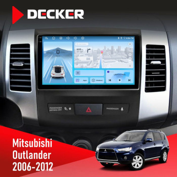 Штатная магнитола Mitsubishi Outlander XL 2006-2012 AMP Decker D9-010 6x128 DSP 4G 2K