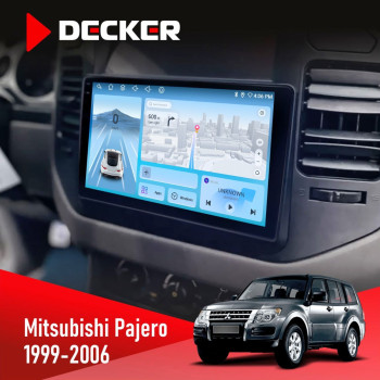 Штатная магнитола Mitsubishi Pajero 1999-2006 Decker D9-010 6x128 DSP 4G 2K