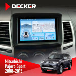 Штатная магнитола Mitsubishi Pajero Sport 2008-2015 Decker D9-010 6x128 DSP 4G 2K