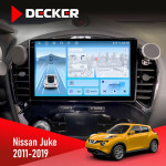 Штатная магнитола Nissan Juke 2011-2019 Decker D9-010 6x128 DSP 4G 2K