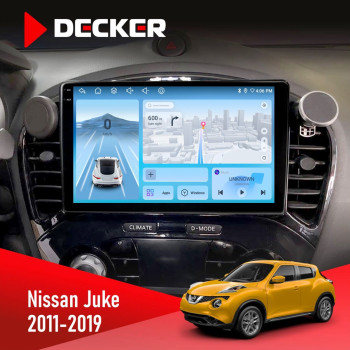 Штатная магнитола Nissan Juke 2011-2019 Decker D9-010 6x128 DSP 4G 2K
