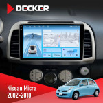 Штатная магнитола Nissan Micra 2002-2010 Decker D9-010 6x128 DSP 4G 2K