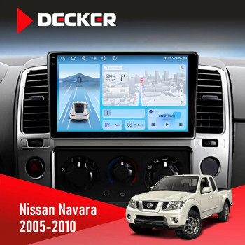Штатная магнитола Nissan Navara (D40), Pathfinder (R51) 2005-2010 Decker D9-010 6x128 DSP 4G 2K