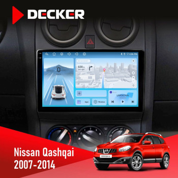 Штатная магнитола Nissan Qashqai 2007-2014 Decker D9-010 6x128 DSP 4G 2K