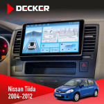 Штатная магнитола Nissan Tiida 2004-2012 Decker D9-010 6x128 DSP 4G 2K