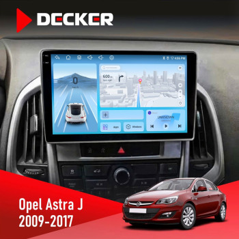 Штатная магнитола Opel Astra j 2009-2017 Decker D9-010 6x128 DSP 4G 2K