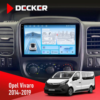 Штатная магнитола Opel Vivaro 2014-2019 Decker D9-010 6x128 DSP 4G 2K