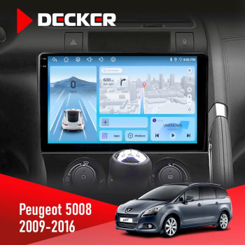 Штатная магнитола Peugeot (5008) 2009-2016 Decker D9-010 6x128 DSP 4G 2K
