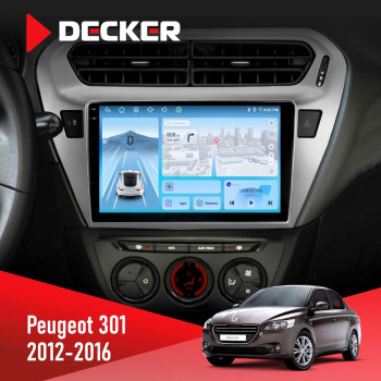Штатная магнитола Peugeot 301 2012-2016 Decker D9-010 6x128 DSP 4G 2K