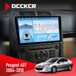 Штатная магнитола Peugeot 407 2004-2010 Decker D9-010 6x128 DSP 4G 2K
