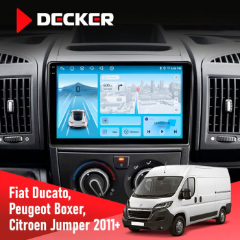 Штатная магнитола Peugeot Boxer 2011  Decker D9-010 6x128 DSP 4G 2K
