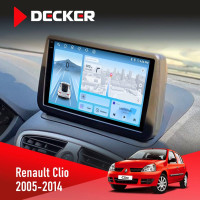 Штатная магнитола Renault Clio 2005-2014 Decker D9-010 6x128 DSP 4G 2K