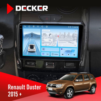 Штатная магнитола Renault Duster 2015-2022 Decker D9-010 6x128 DSP 4G 2K