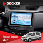 Штатная магнитола Renault Express 2021  Decker D9-010 6x128 DSP 4G 2K