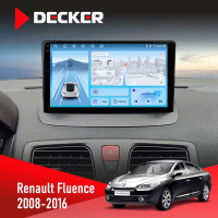 Штатная магнитола Renault Fluence 2009-2017 Decker D9-010 6x128 DSP 4G 2K