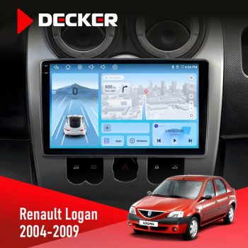 Штатная магнитола Renault Logan 2004-2007 Decker D9-010 6x128 DSP 4G 2K