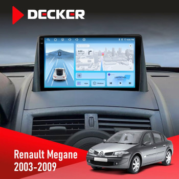 Штатна магнітола Renault Megane II 2003-2009 Decker D9-010 6x128 DSP 4G 2K