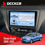 Штатна магнітола Skoda Rapid 2013-2018 Decker D9-010 6x128 DSP 4G 2K