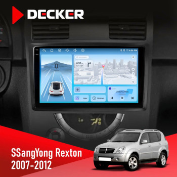 Штатна магнітола SsangYong Rexton 2007-2012 Decker D9-010 6x128 DSP 4G 2K