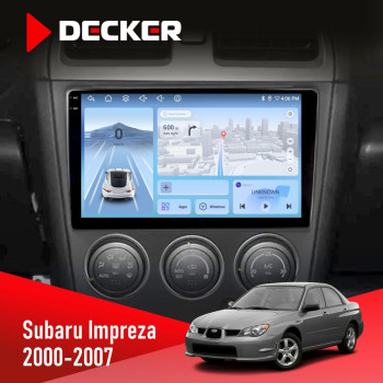 Штатная магнитола Subaru Impreza 2000-2007 Decker D9-010 6x128 DSP 4G 2K