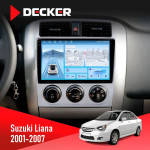 Штатная магнитола Suzuki Liana 2001-2007 Decker D9-010 6x128 DSP 4G 2K