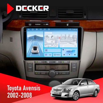 Штатна магнітола Toyota Avensis 2002-2008 Black Decker D9-010 6x128 DSP 4G 2K