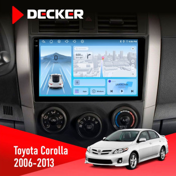Штатная магнитола Toyota Corolla 2006-2013 Decker D9-010 6x128 DSP 4G 2K