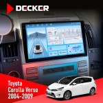 Штатная магнитола Toyota Corolla Verso 2004-2009 Decker D9-010 6x128 DSP 4G 2K